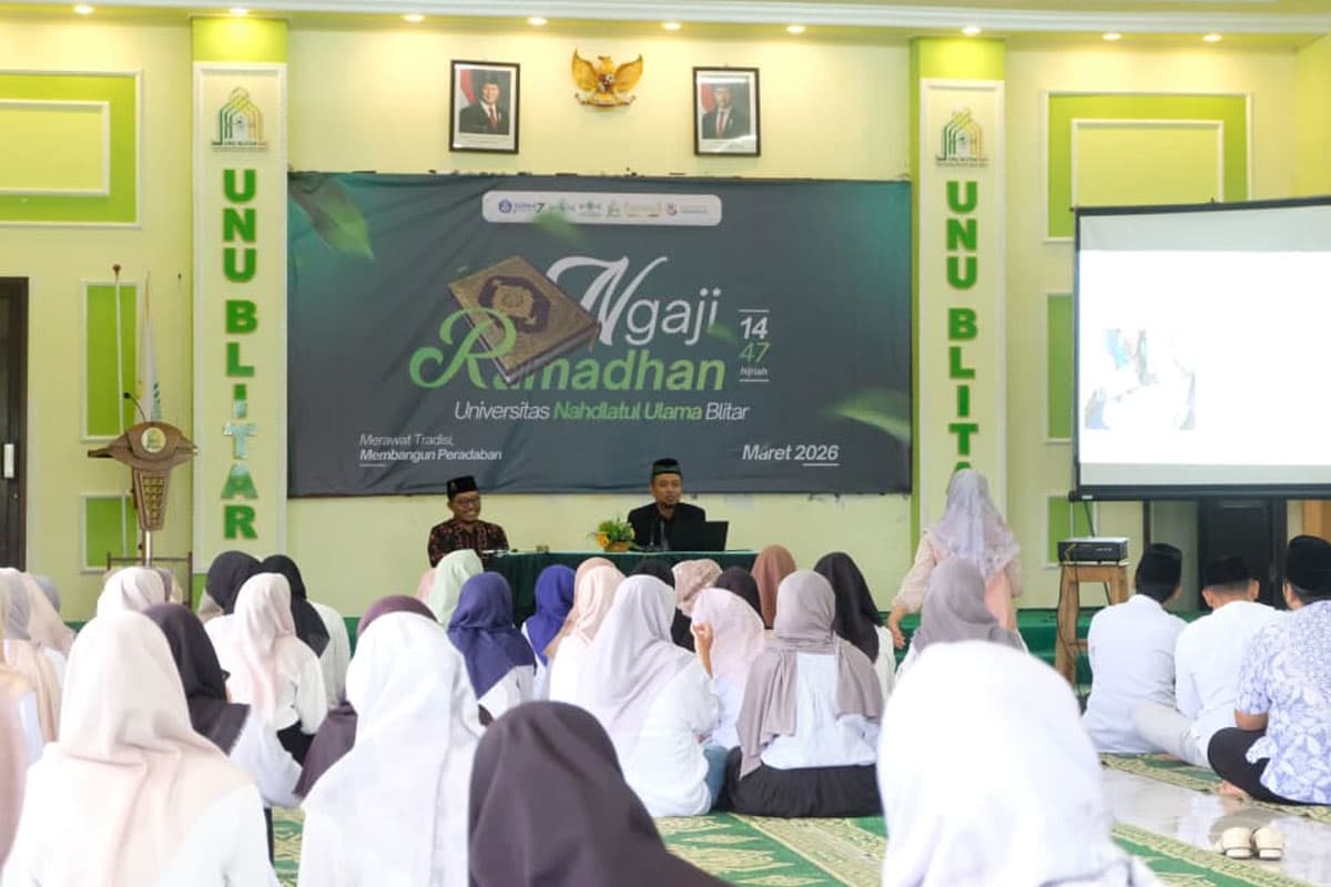 Ngaji Aswaja Ramadan di UNU Blitar, KH Ma’ruf Khozin Jelaskan Dasar Tradisi NU